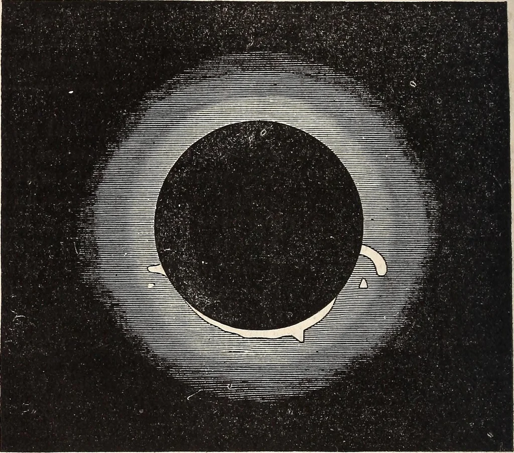 An illustration from Elements of astronomy .., 1870, leaf 200