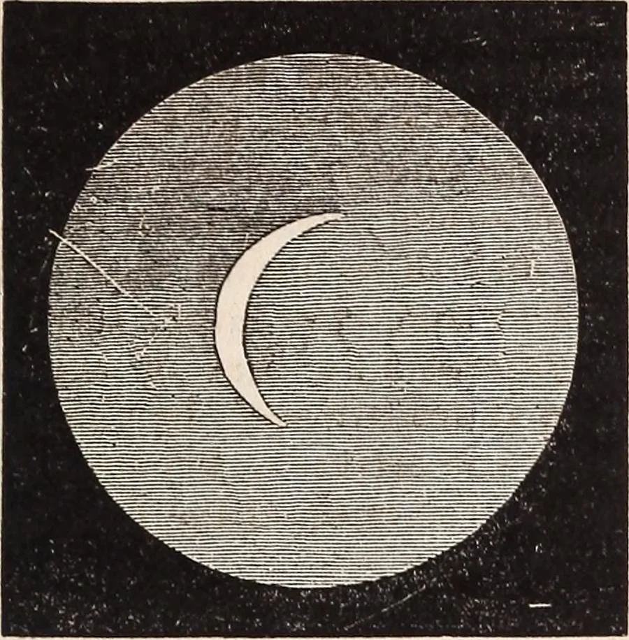 An illustration from Elements of astronomy .., 1870, leaf 227