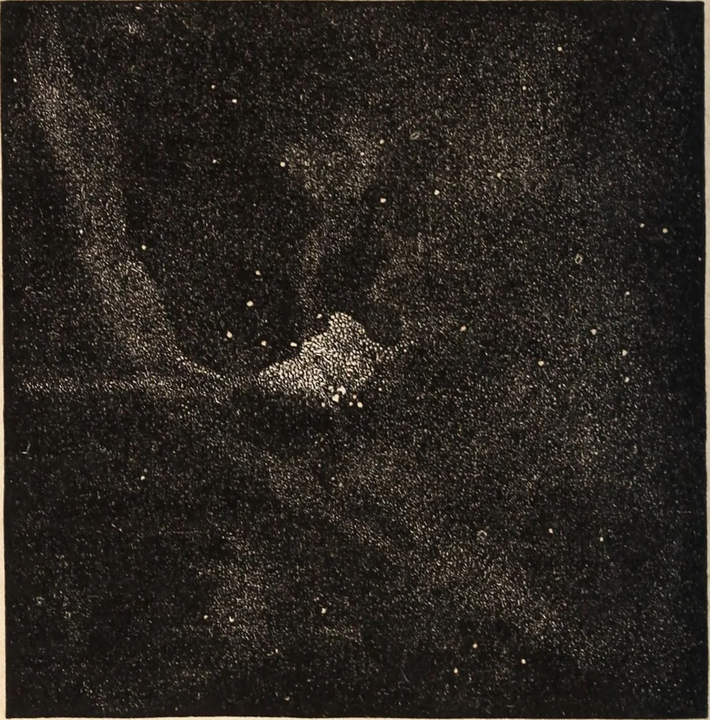 An illustration from Elements of astronomy .., 1870, leaf 328
