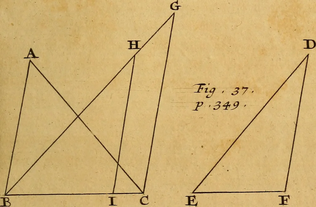 An illustration from The elements of astronomy, physical and geometrical, 1715, leaf 406