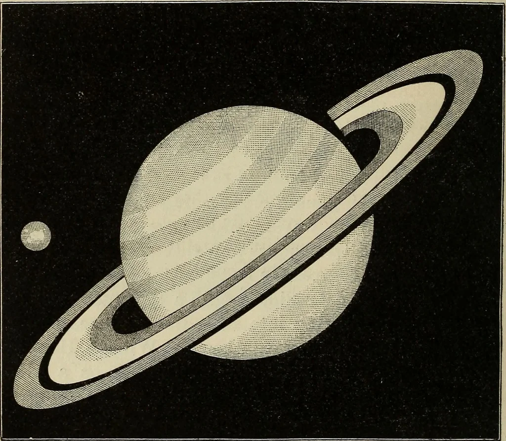 An illustration from Elements of astronomy: accompanied with numerous illustrations, a colored representation of the solar, stellar, and nebular spectra, and celestial charts of the northern and the southern hemisphere, 1875, leaf 155