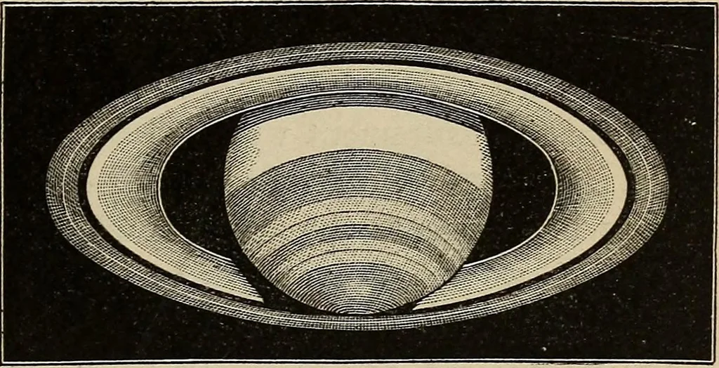 An illustration from Elements of astronomy: accompanied with numerous illustrations, a colored representation of the solar, stellar, and nebular spectra, and celestial charts of the northern and the southern hemisphere, 1875, leaf 220