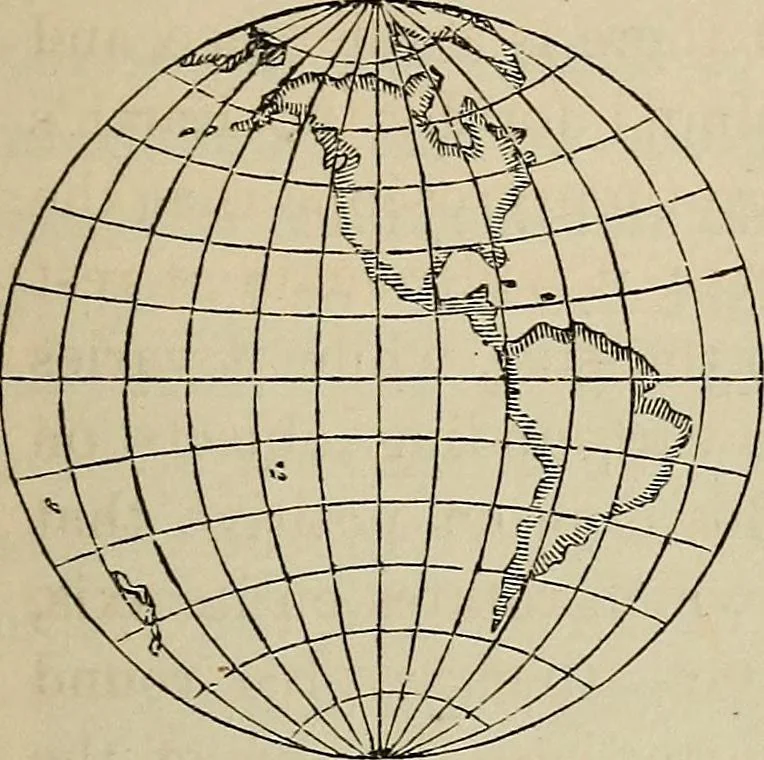 An illustration from Elements of astronomy: accompanied with numerous illustrations, a colored representation of the solar, stellar, and nebular spectra, and celestial charts of the northern and the southern hemisphere, 1875, leaf 94