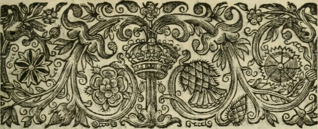 An illustration from The elements of the common lavves of England, branched into a double tract: the one containing A collection of some principall rules and maximes of the common law, with their latitude and extent. Explicated for the more facile introduction of such as are studiously addicted to that noble profession. the other The use of the common law, for preservation of our persons, goods, and good names. According to the lawes and customes of this land, 1636, leaf 10