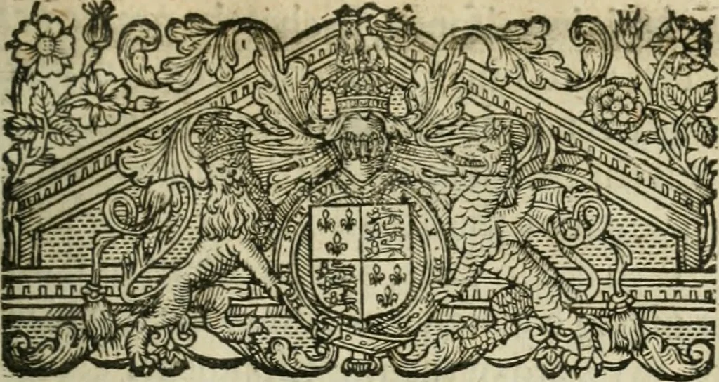 An illustration from The elements of the common lavves of England, branched into a double tract: the one containing A collection of some principall rules and maximes of the common law, with their latitude and extent. Explicated for the more facile introduction of such as are studiously addicted to that noble profession. the other The use of the common law, for preservation of our persons, goods, and good names. According to the lawes and customes of this land, 1636, leaf 26
