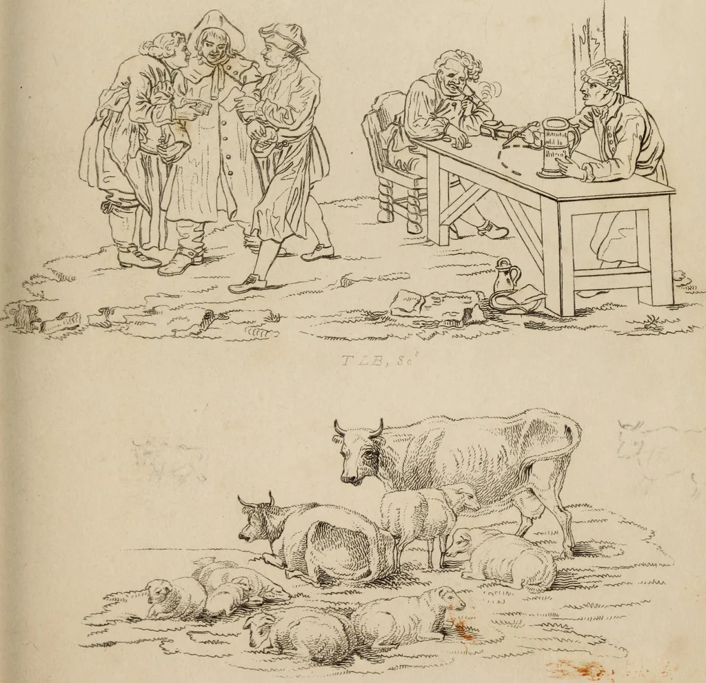 An illustration from The elements of drawing : in its various branches, for the use of students ... containing several hundred examples, from the works of the greatest masters, 1827, leaf 199