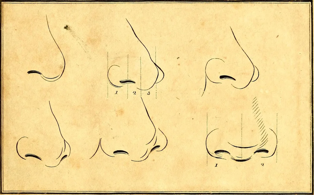 An illustration from Elements of drawing exemplified in a variety of figures and sketches of parts of the human form, 1814, leaf 14