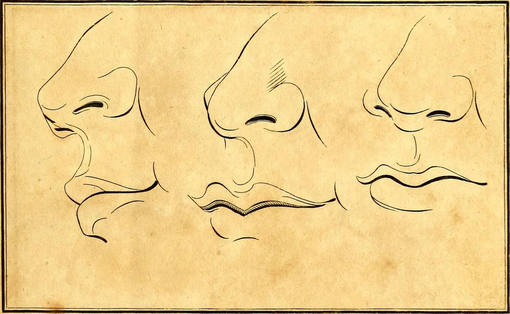 An illustration from Elements of drawing exemplified in a variety of figures and sketches of parts of the human form, 1814, leaf 14