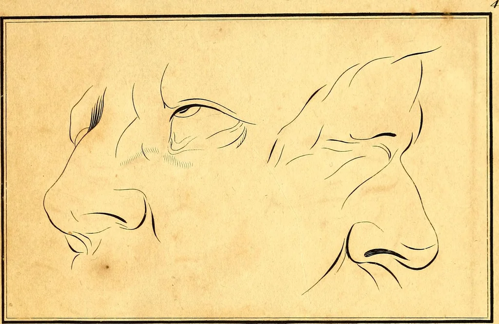 An illustration from Elements of drawing exemplified in a variety of figures and sketches of parts of the human form, 1814, leaf 16