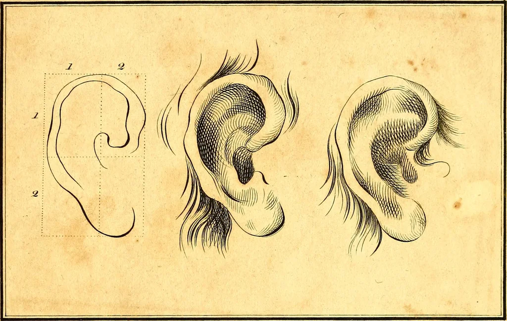 An illustration from Elements of drawing exemplified in a variety of figures and sketches of parts of the human form, 1814, leaf 22