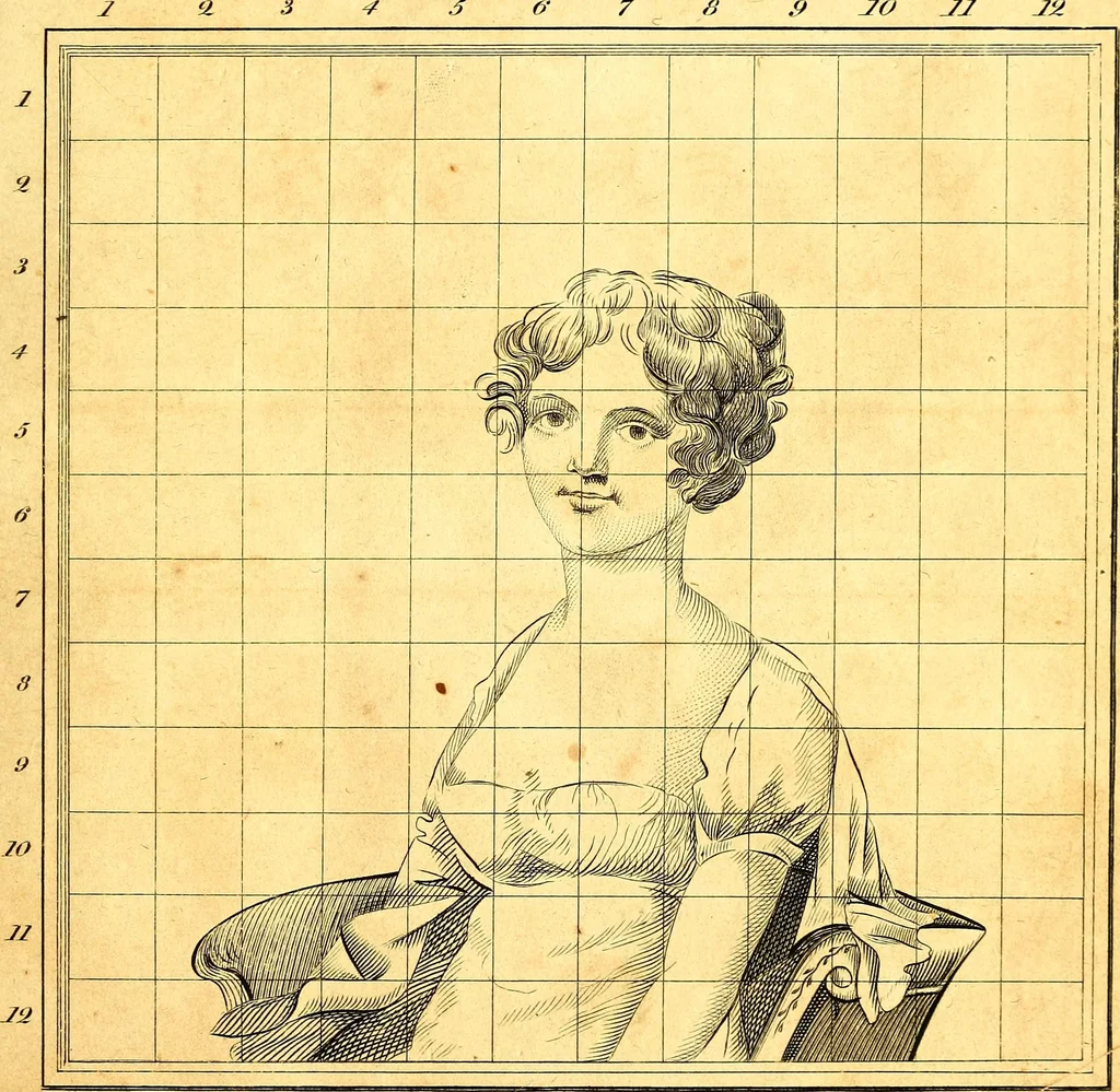 An illustration from Elements of drawing exemplified in a variety of figures and sketches of parts of the human form, 1814, leaf 36