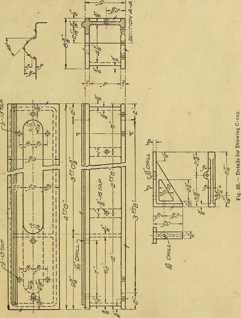 An illustration from Elements of drawing, 1912, leaf 146