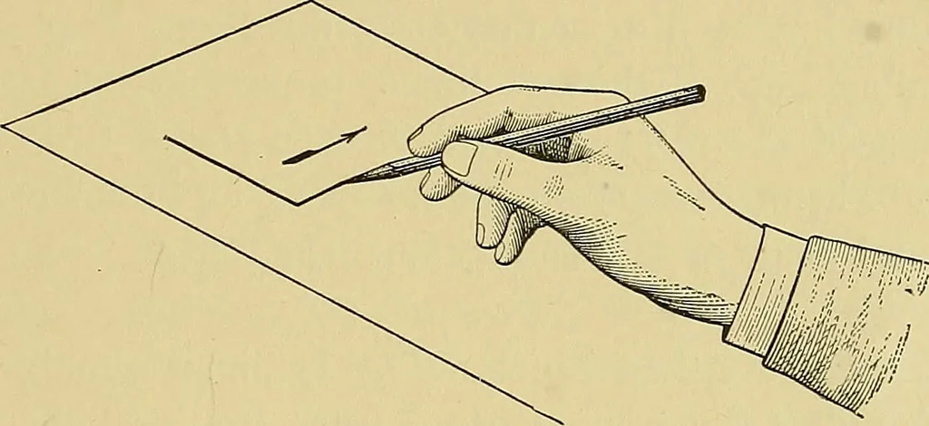 An illustration from Elements of drawing, 1912, leaf 156
