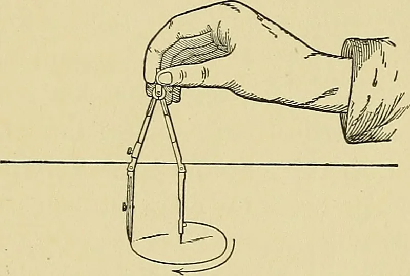 An illustration from Elements of drawing, 1912, leaf 46
