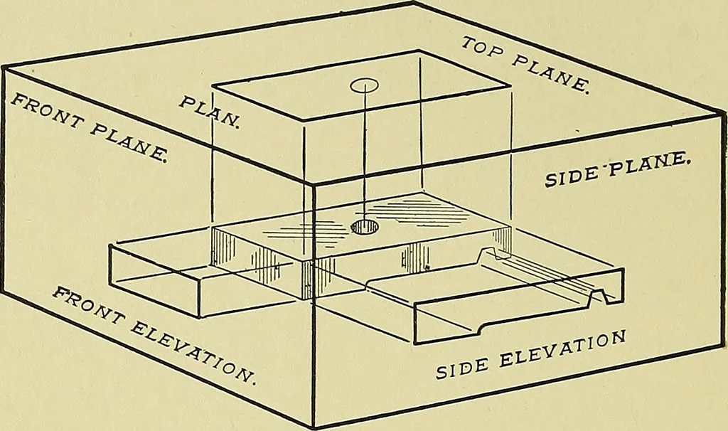 An illustration from Elements of drawing, 1912, leaf 95