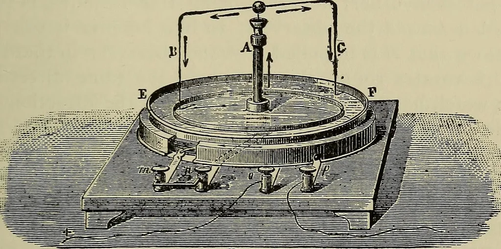 An illustration from The elements of dynamic electricity and magnetism, 1903, leaf 104
