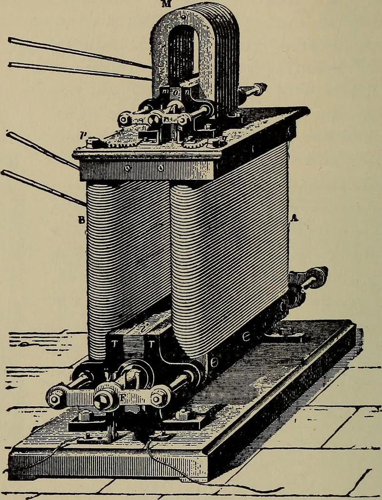 An illustration from The elements of dynamic electricity and magnetism, 1903, leaf 185