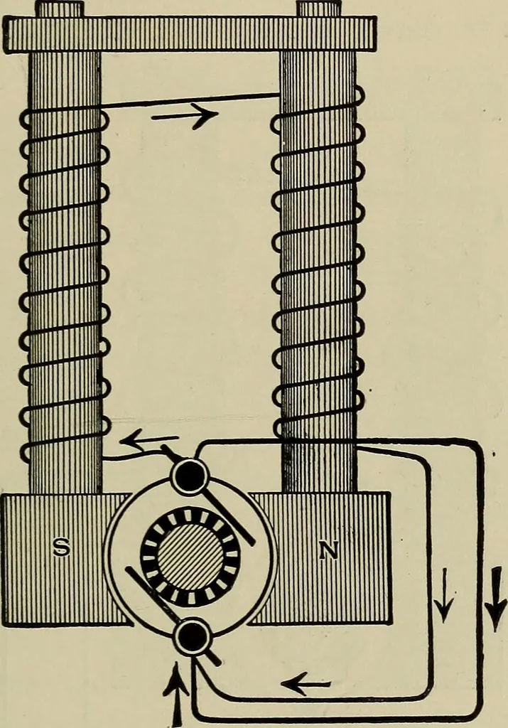 An illustration from The elements of dynamic electricity and magnetism, 1903, leaf 198