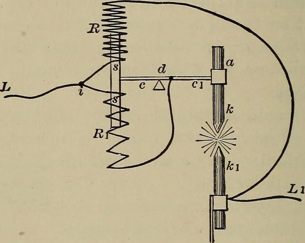 An illustration from The elements of dynamic electricity and magnetism, 1903, leaf 319
