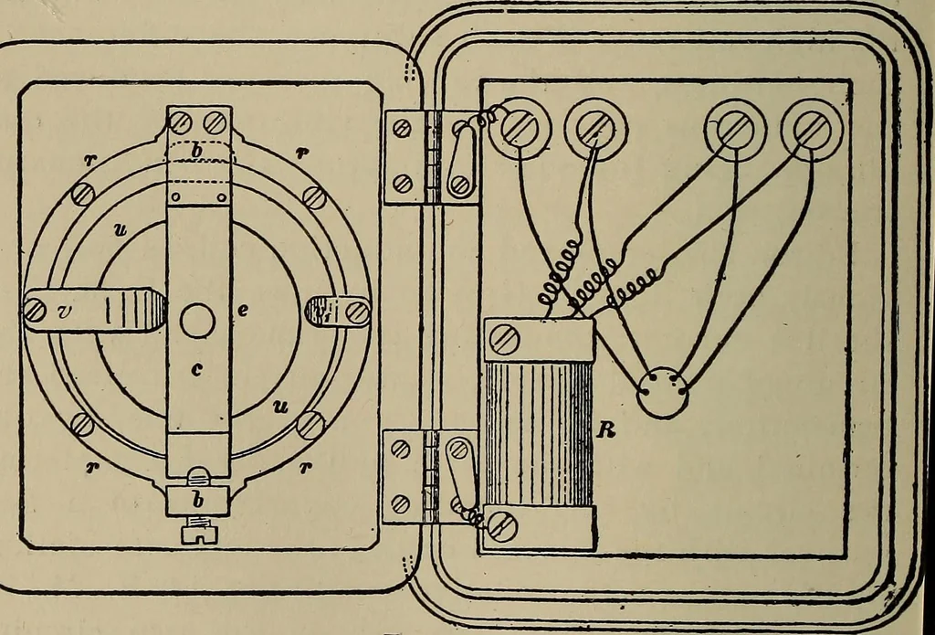 An illustration from The elements of dynamic electricity and magnetism, 1903, leaf 381