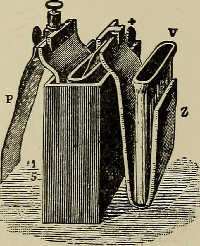 An illustration from The elements of dynamic electricity and magnetism, 1903, leaf 50
