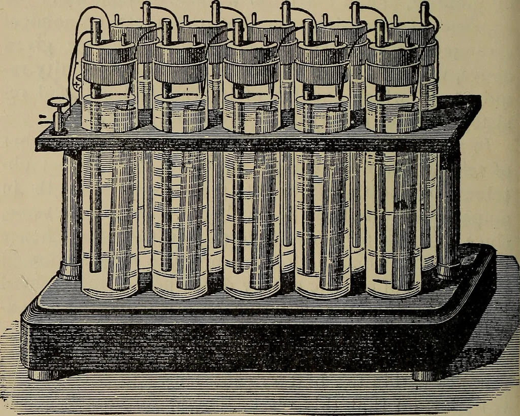 An illustration from The elements of dynamic electricity and magnetism, 1903, leaf 51