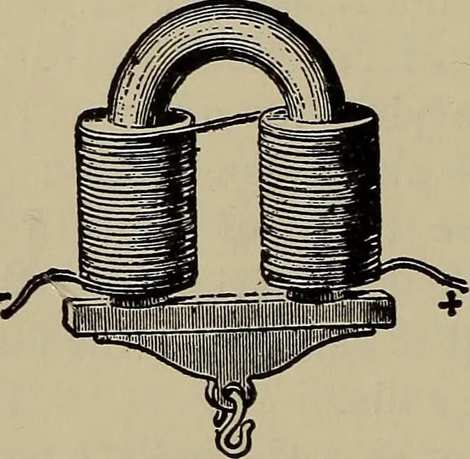 An illustration from The elements of dynamic electricity and magnetism, 1903, leaf 95
