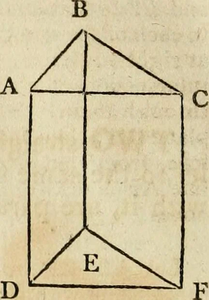 An illustration from The Elements of Euclid : viz. the first six books, together with the eleventh and twelfth : the errors, by which Theon, or others, have long ago vitiated these books, are corrected, and some of Euclid's demonstrations are restored : also, the book of Euclid's Data, in like manner corrected, 1806, leaf 208