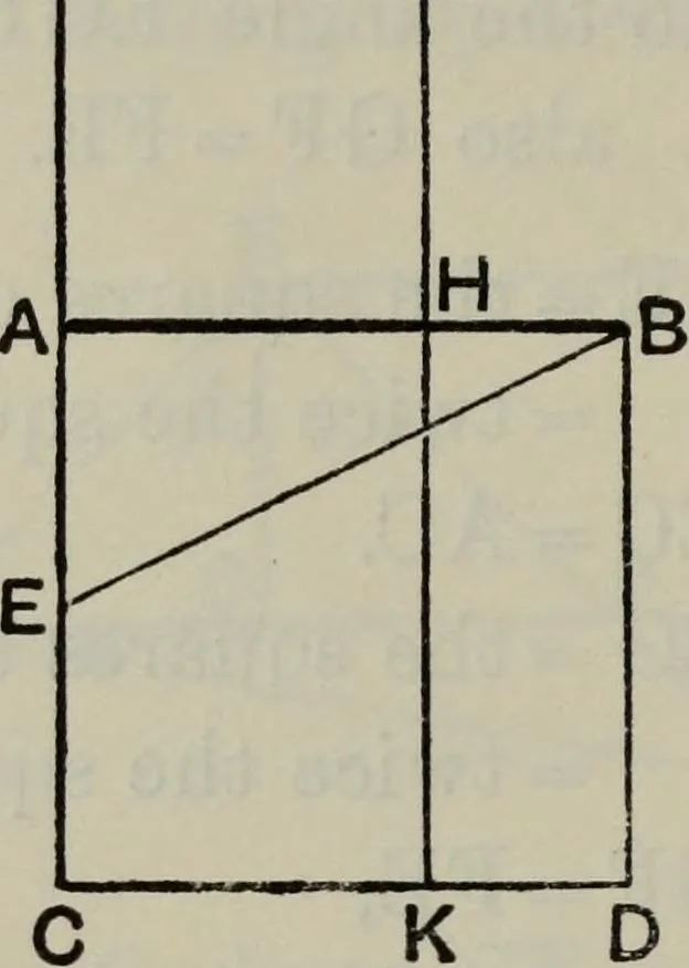 An illustration from The elements of Euclid for the use of schools and colleges; comprising the first six books and portions of the eleventh and twelfth books;, 1903, leaf 116