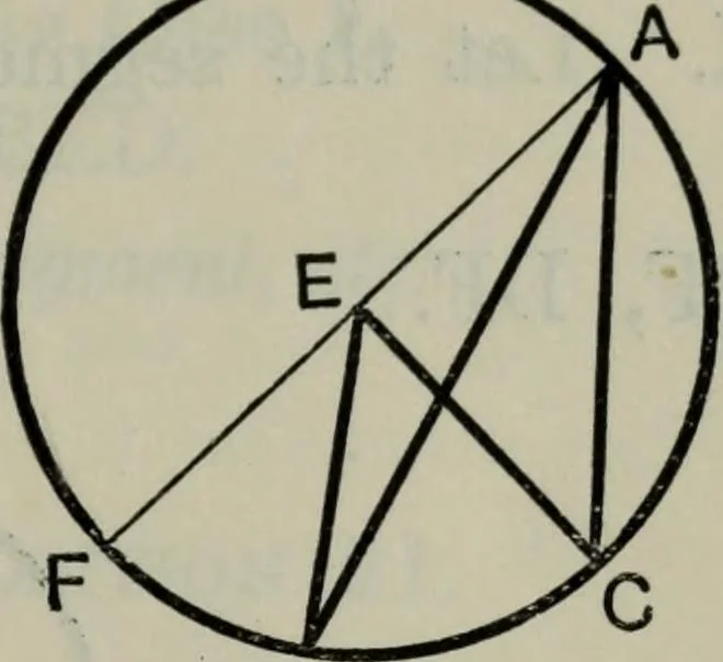 An illustration from The elements of Euclid for the use of schools and colleges; comprising the first six books and portions of the eleventh and twelfth books;, 1903, leaf 155