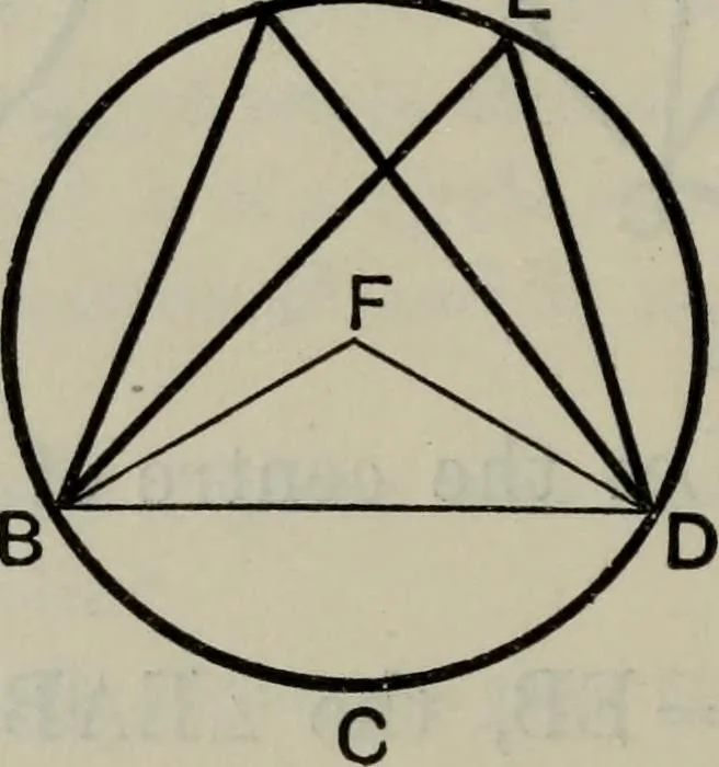 An illustration from The elements of Euclid for the use of schools and colleges; comprising the first six books and portions of the eleventh and twelfth books;, 1903, leaf 156