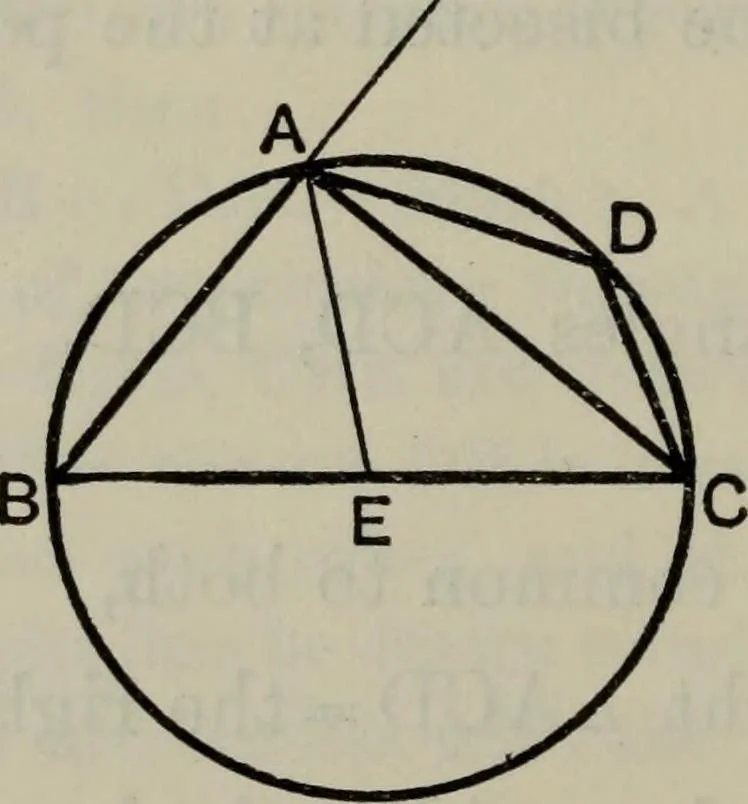 An illustration from The elements of Euclid for the use of schools and colleges; comprising the first six books and portions of the eleventh and twelfth books;, 1903, leaf 172