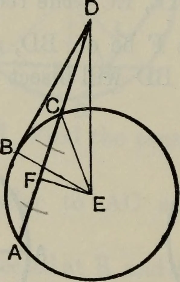 An illustration from The elements of Euclid for the use of schools and colleges; comprising the first six books and portions of the eleventh and twelfth books;, 1903, leaf 182