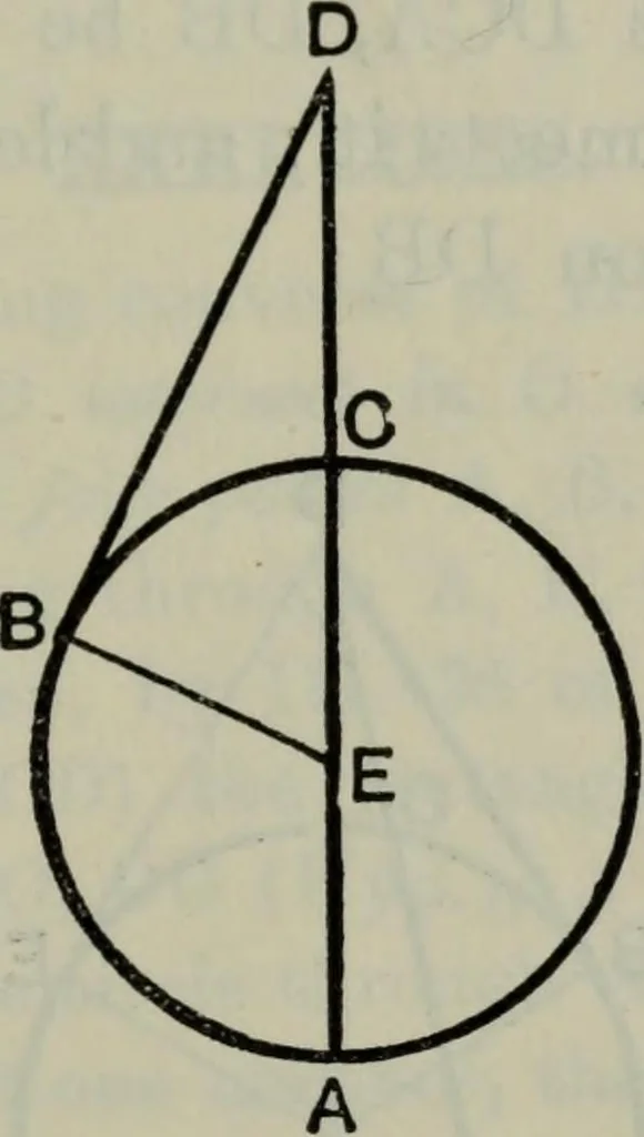 An illustration from The elements of Euclid for the use of schools and colleges; comprising the first six books and portions of the eleventh and twelfth books;, 1903, leaf 183