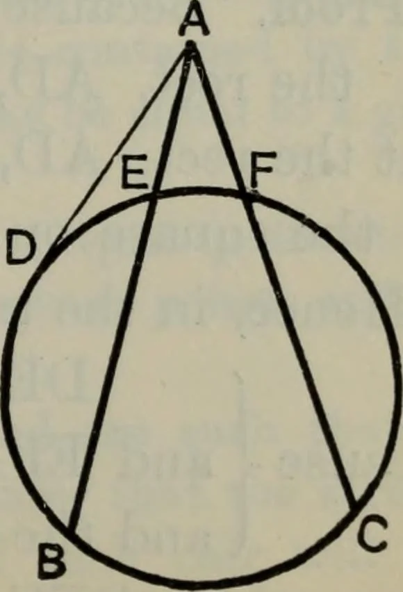 An illustration from The elements of Euclid for the use of schools and colleges; comprising the first six books and portions of the eleventh and twelfth books;, 1903, leaf 183