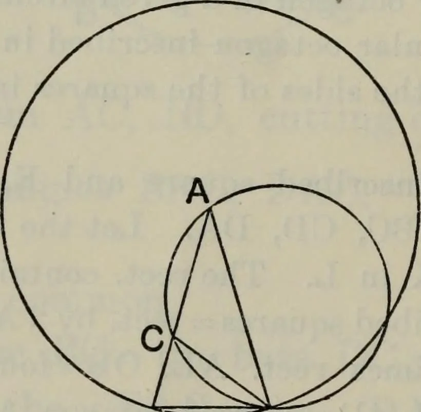 An illustration from The elements of Euclid for the use of schools and colleges; comprising the first six books and portions of the eleventh and twelfth books;, 1903, leaf 204