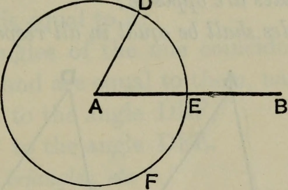 An illustration from The elements of Euclid for the use of schools and colleges; comprising the first six books and portions of the eleventh and twelfth books;, 1903, leaf 23