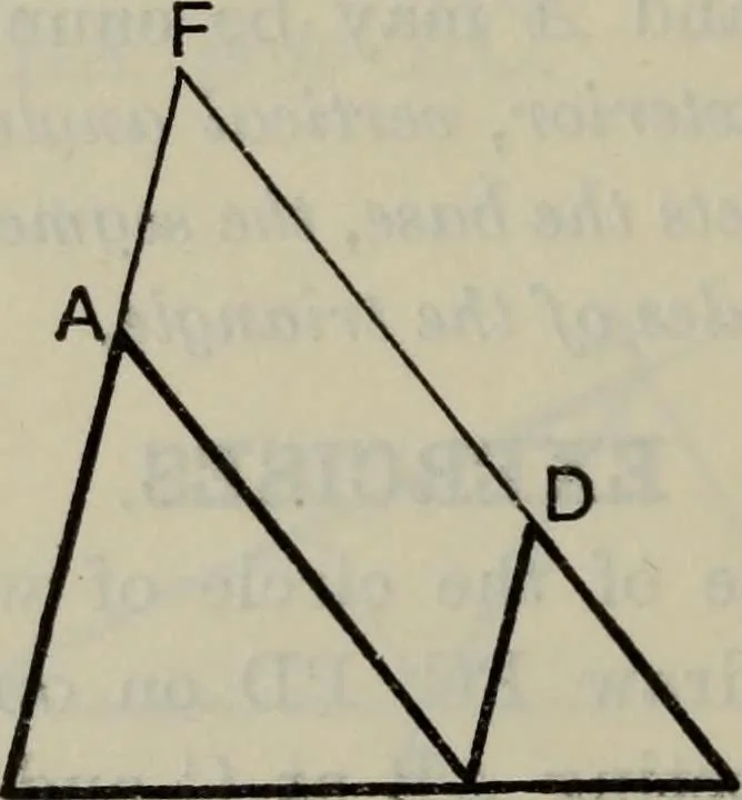 An illustration from The elements of Euclid for the use of schools and colleges; comprising the first six books and portions of the eleventh and twelfth books;, 1903, leaf 250