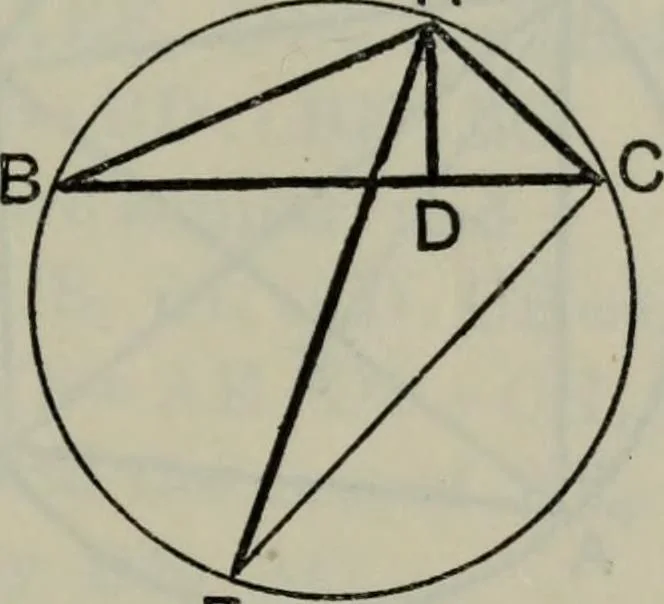 An illustration from The elements of Euclid for the use of schools and colleges; comprising the first six books and portions of the eleventh and twelfth books;, 1903, leaf 291