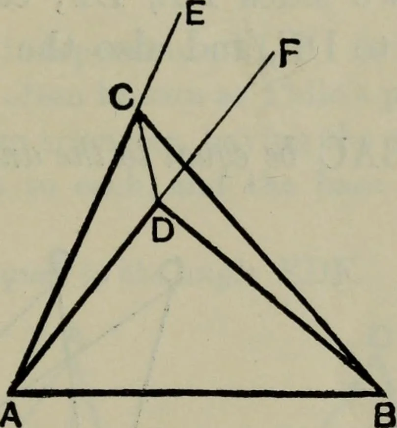 An illustration from The elements of Euclid for the use of schools and colleges; comprising the first six books and portions of the eleventh and twelfth books;, 1903, leaf 31