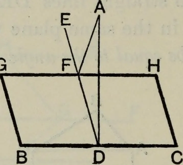 An illustration from The elements of Euclid for the use of schools and colleges; comprising the first six books and portions of the eleventh and twelfth books;, 1903, leaf 310