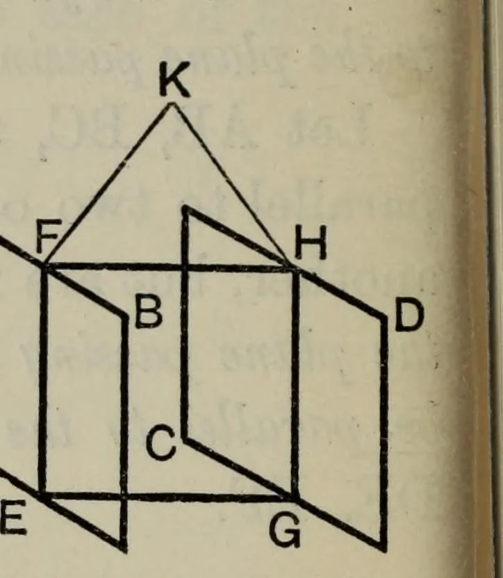 An illustration from The elements of Euclid for the use of schools and colleges; comprising the first six books and portions of the eleventh and twelfth books;, 1903, leaf 316