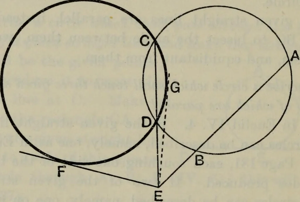 An illustration from The elements of Euclid for the use of schools and colleges; comprising the first six books and portions of the eleventh and twelfth books;, 1903, leaf 390
