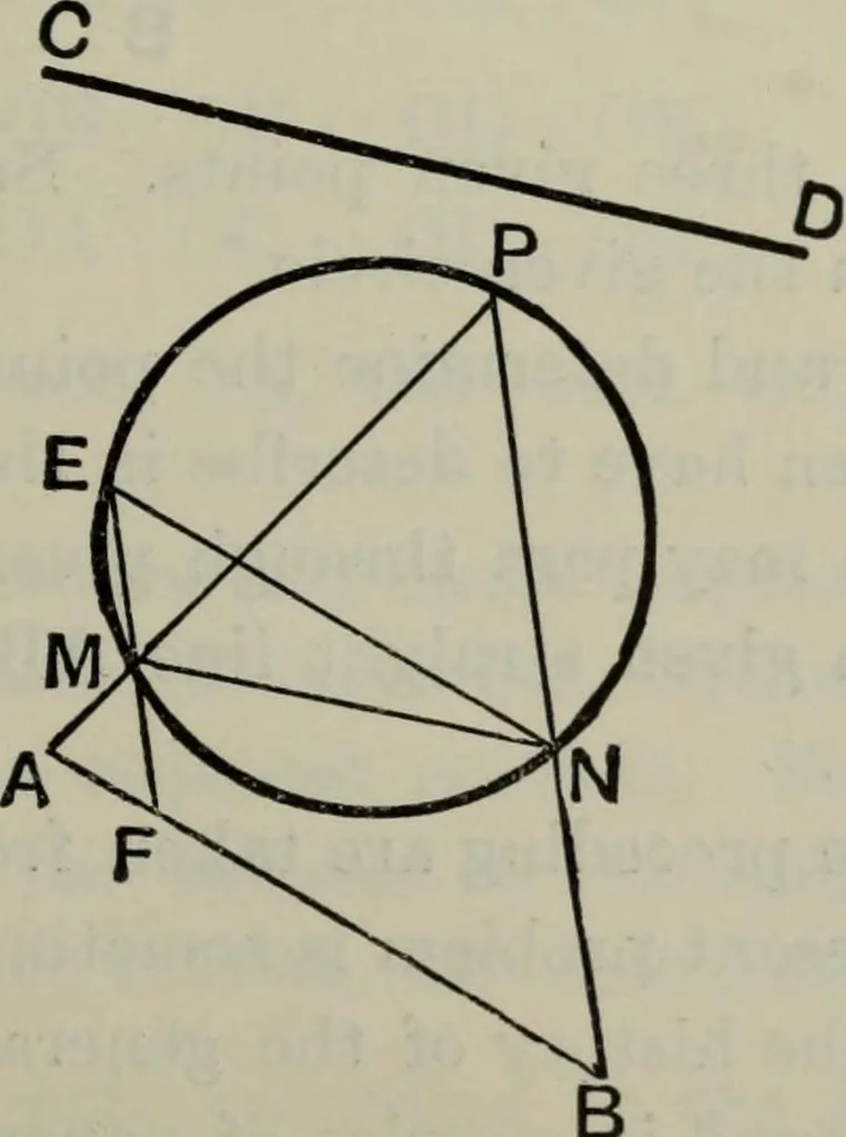 An illustration from The elements of Euclid for the use of schools and colleges; comprising the first six books and portions of the eleventh and twelfth books;, 1903, leaf 411