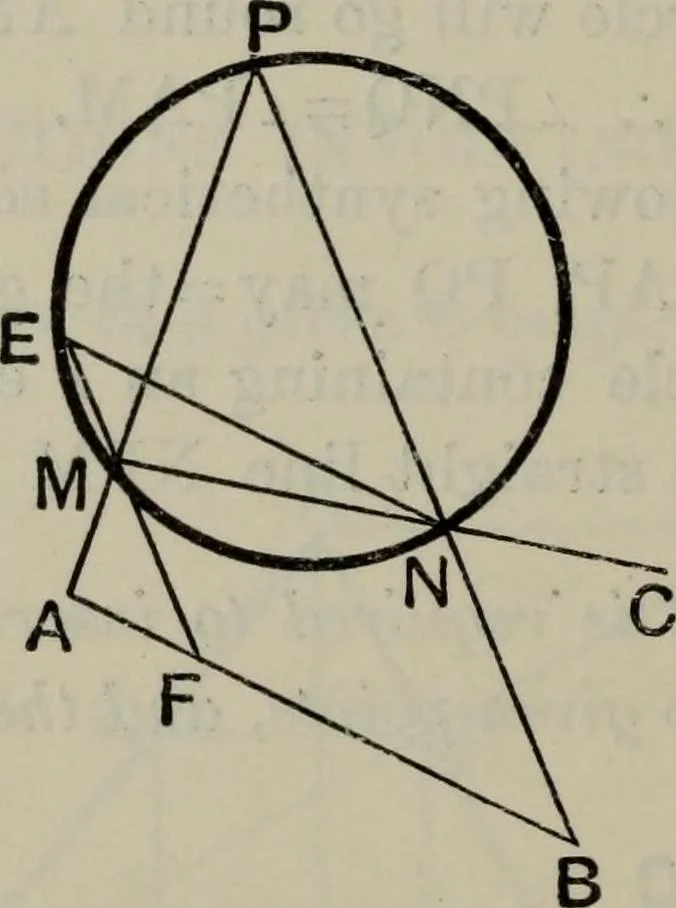 An illustration from The elements of Euclid for the use of schools and colleges; comprising the first six books and portions of the eleventh and twelfth books;, 1903, leaf 412