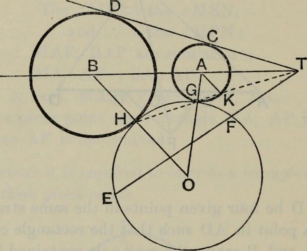 An illustration from The elements of Euclid for the use of schools and colleges; comprising the first six books and portions of the eleventh and twelfth books;, 1903, leaf 414