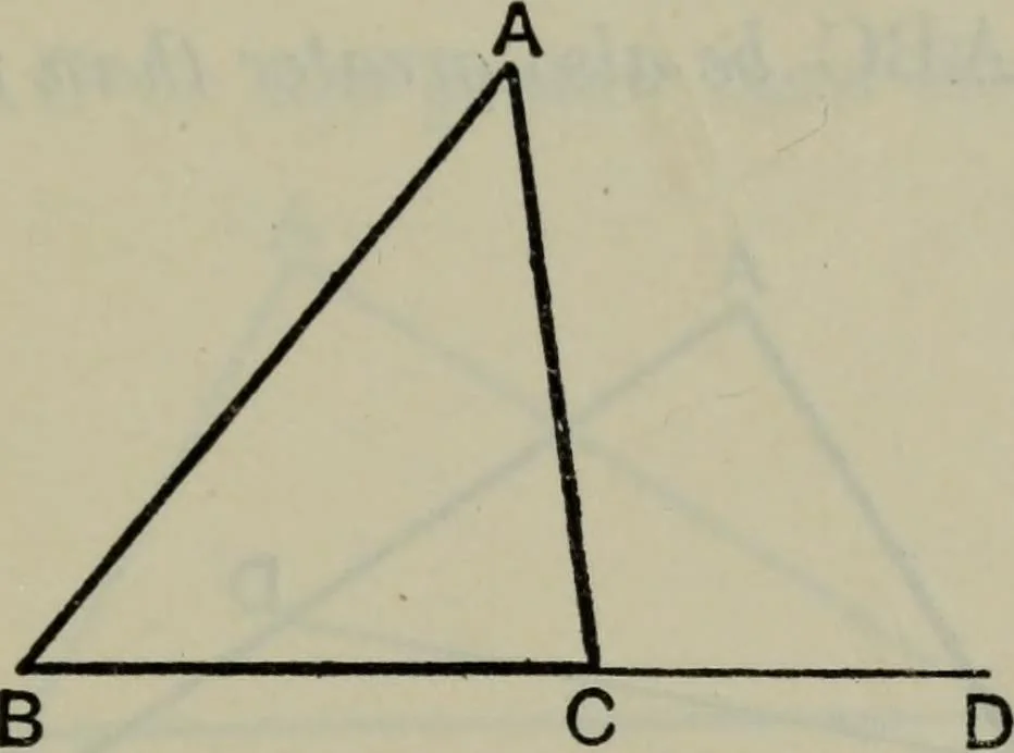 An illustration from The elements of Euclid for the use of schools and colleges; comprising the first six books and portions of the eleventh and twelfth books;, 1903, leaf 45