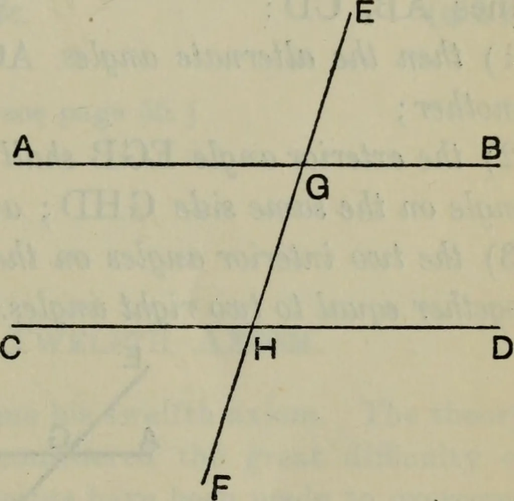 An illustration from The elements of Euclid for the use of schools and colleges; comprising the first six books and portions of the eleventh and twelfth books;, 1903, leaf 63