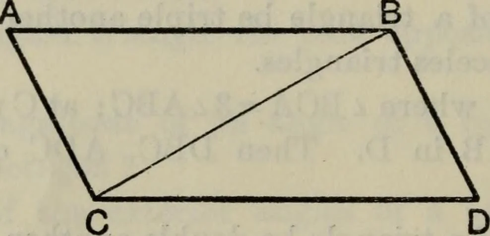 An illustration from The elements of Euclid for the use of schools and colleges; comprising the first six books and portions of the eleventh and twelfth books;, 1903, leaf 74