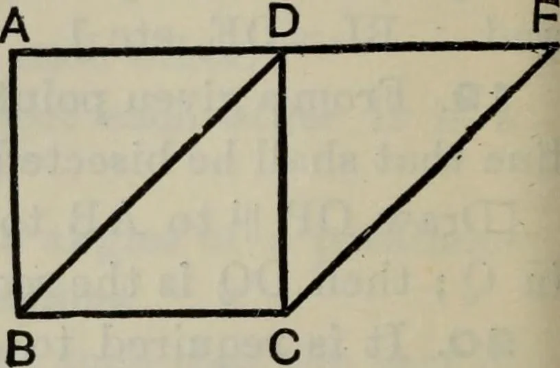 An illustration from The elements of Euclid for the use of schools and colleges; comprising the first six books and portions of the eleventh and twelfth books;, 1903, leaf 78